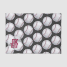 03of12 Baseball Pattern Tissue Paper