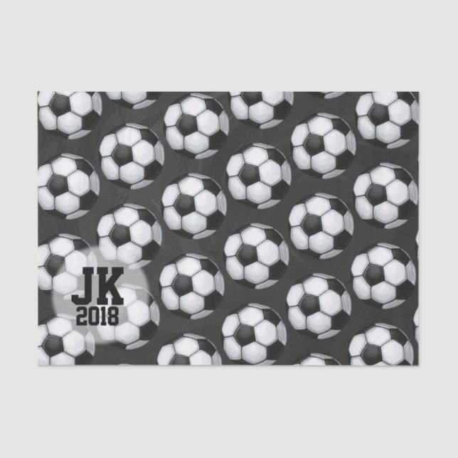 03of12 Soccer Ball Pattern Tissue Paper (Front)