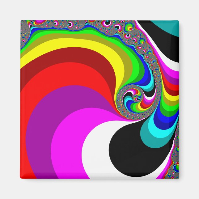 040 Obama - Fractal Art Magnet (Front)
