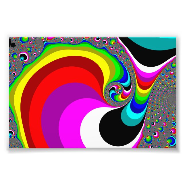 040 Obama - Fractal Art Photo Print (Front)