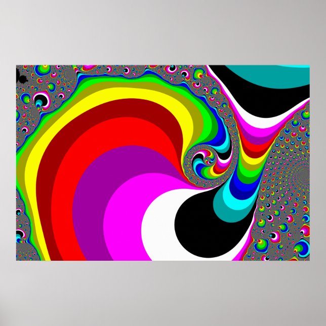 040 Obama - Fractal Art Poster (Front)