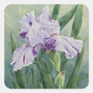 0440 Purple Iris Square Sticker