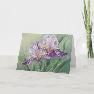 0455 Purple Iris Greeting Card