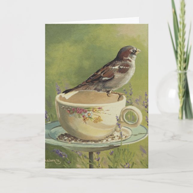 0470 Sparrow Birthday Card (Front)