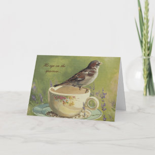0470 Sparrow Sympathy Card