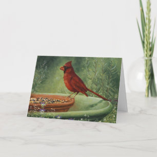 0487 Cardinal Father's Day Card