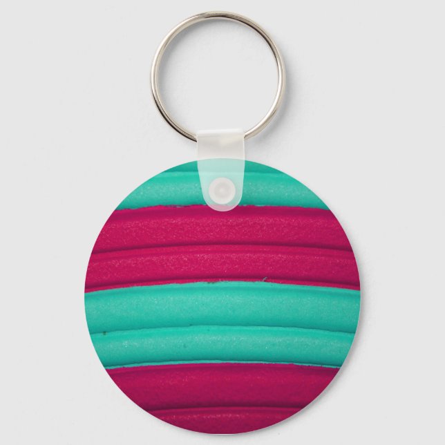 04 Blue & Pink Rainbow Keychain (Front)