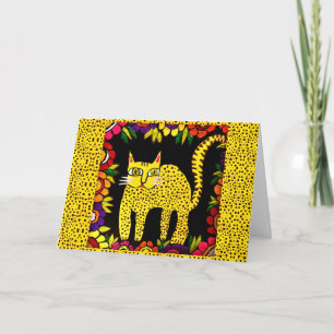 04 - Happy Birthday Basi the cat Greeting Card