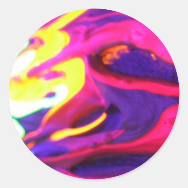 #04 TLuv.Design© "Phantasmagoria" Series Classic Round Sticker (Front)