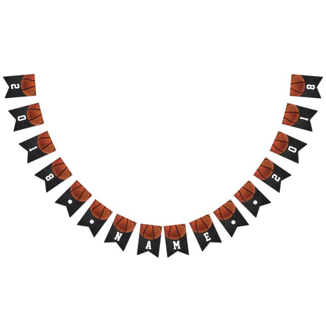 04of12 Basketball Themed Party Bunting Flags (All)