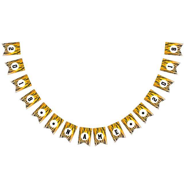 04of12 Tiger Themed Party Bunting Bunting Flags (All)