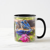 050 oiseaux bleus pour toujours tasse de classique