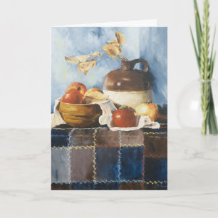 0541 Carte d'anniversaire de la vaisselle Apple