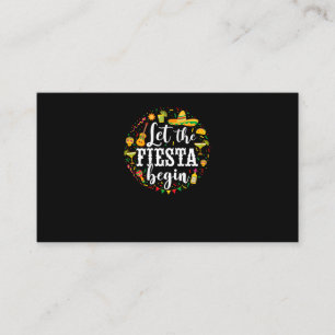 05.Cinco De Mayo Let The Fiesta Begin Margarita Co Business Card