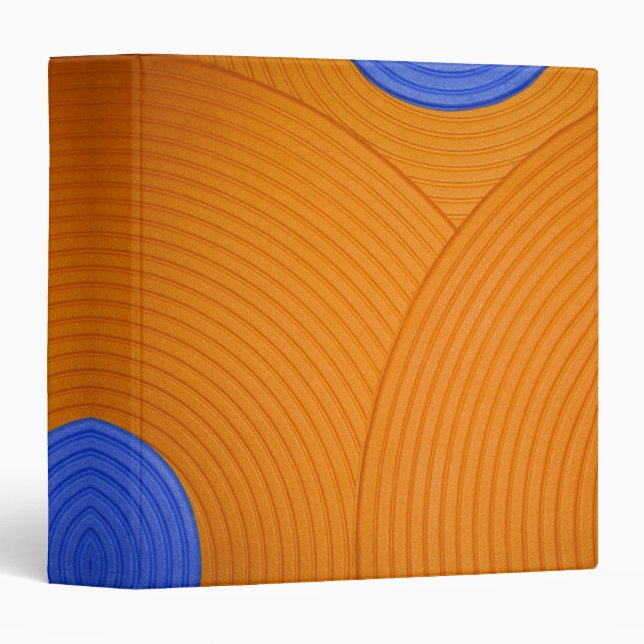 06 Blue & Orange Circles 1.5" Avery Binder (Front/Spine)