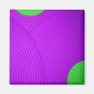 06 Green & Purple Circles Magnet