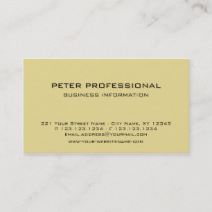 06 Modern Professional Business Card sand yellow