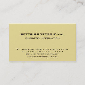 06 Modern Professional Business Card sand yellow