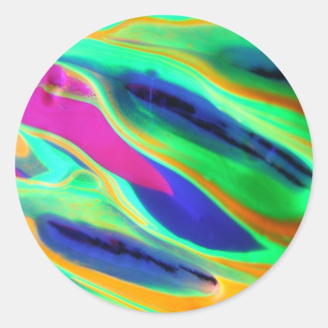 #06 TLuv.Design© "Phantasmagoria" Series Classic Round Sticker (Front)