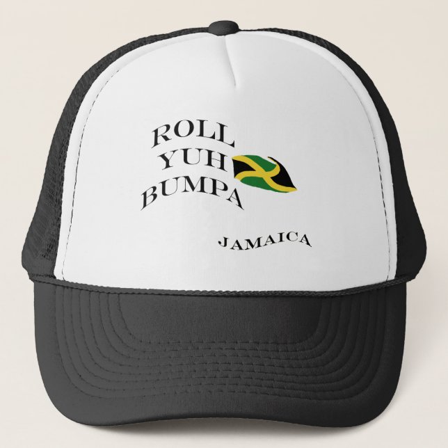 071 Jamaica Roll yuh Bumpa Trucker Hat (Front)