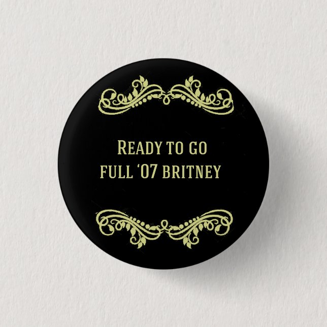07 Britney 1 Inch Round Button (Front)