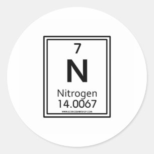 07 Nitrogen Classic Round Sticker