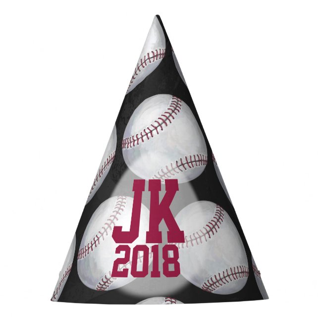 07of12 Custom Baseball Party Hats (Front)