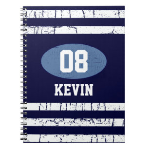 08 number sporting style notebook