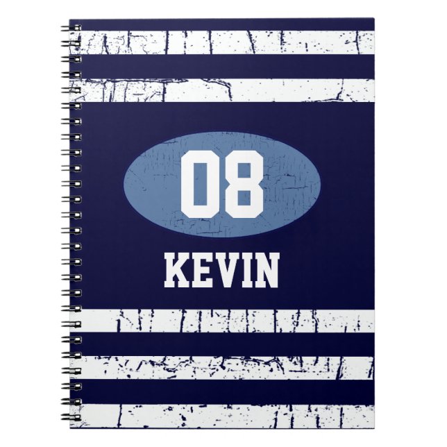 08 number sporting style notebook (Front)