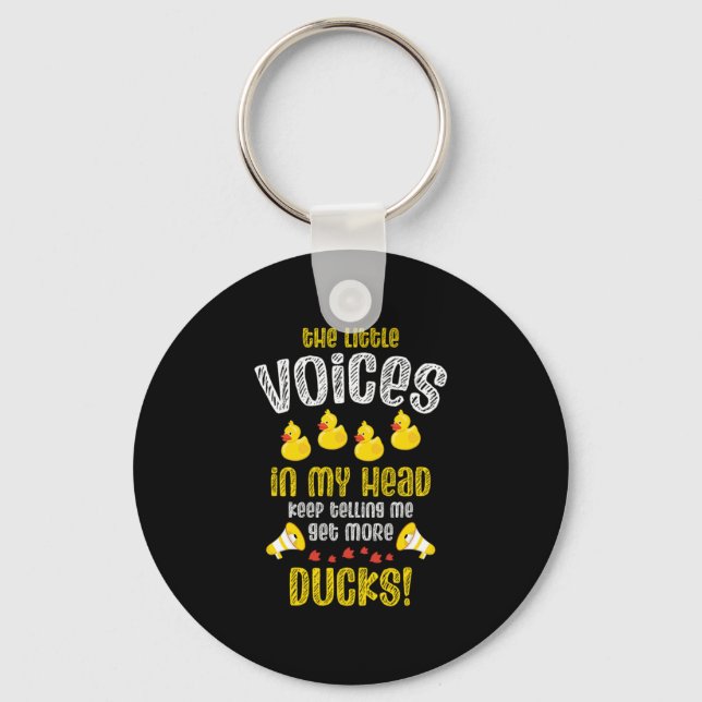 08.Rubber duck for a Duck Lovers Keychain (Front)