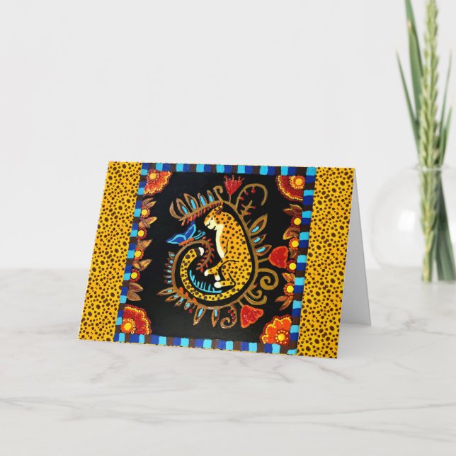 08 -  Sleeping Jaguar Greeting Card (Front)