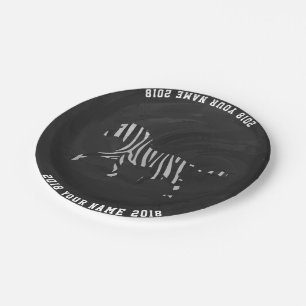 08of12 Zebra Custom Party Plate