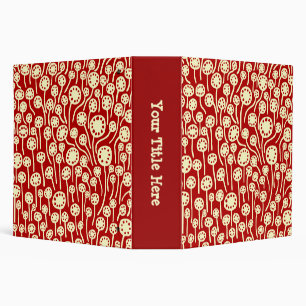 090512 ( 2in) Cream on Ruby Binder