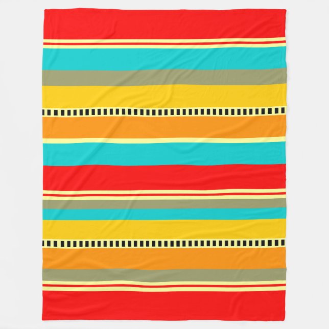 091214 Striped Fleece Blanket (Front)
