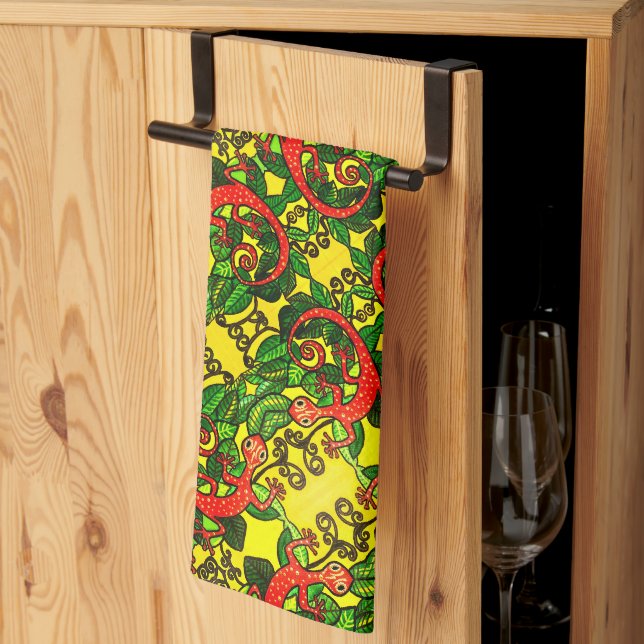 092- Serviette de cuisine (Pliage en tiers)