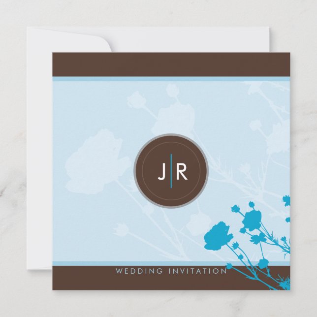 098 Sara :: WEDDING INVITES meadow flowers 6SQ (Front)