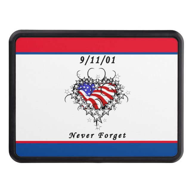 09/11/01 Never Forget    Trailer Hitch Cover (Front)