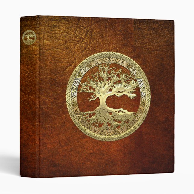[09] Golden Celtic Tree of Life Binder (Front/Spine)