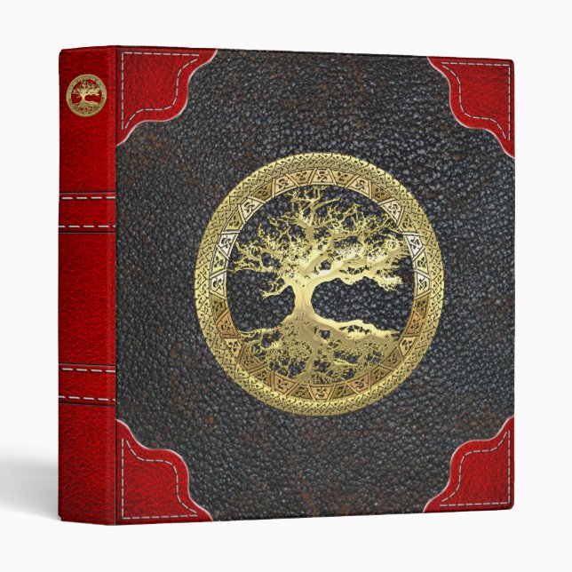 [09] Golden Celtic Tree of Life Binder (Front/Spine)