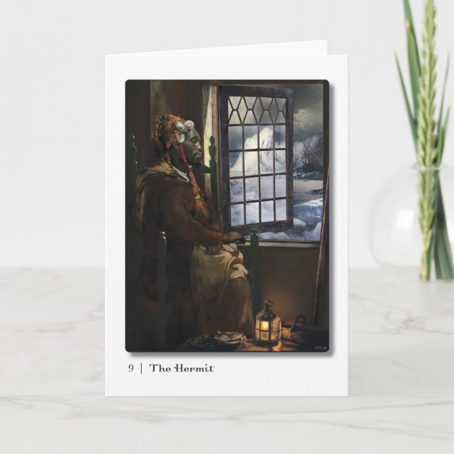 09 La carte de voeux Hermit Tarot (Devant)
