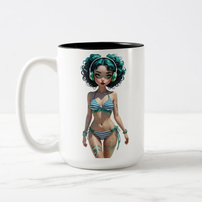 09A Dollz by: Svace - Series 01 Two-Tone Coffee Mug (Left)