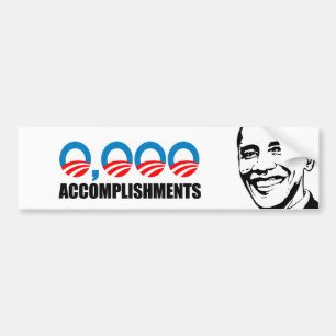 0,000 ACCOMPLISHMENTS BUMPER STICKER