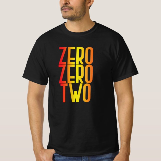 0 0 2 Funny Pickleball score T-Shirt (Front)