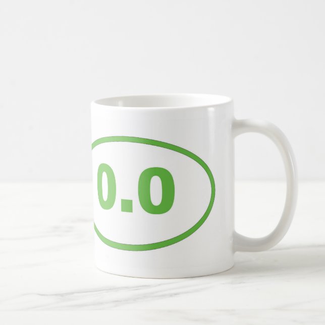 0.0 Light Green Coffee Mug (Right)