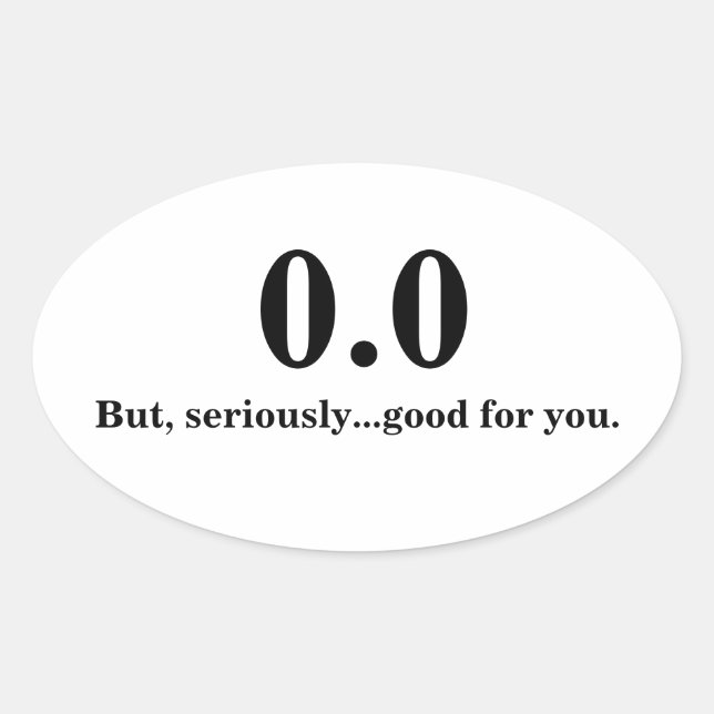 0.0 OVAL STICKER (Front)