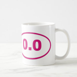 0.0 Pink Magenta Coffee Mug