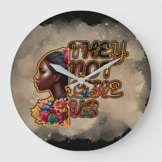 0.75" Round Acrylic Wall Clock – They Not Like Us