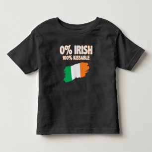 0% Irish 100% Kissable Toddler T-shirt