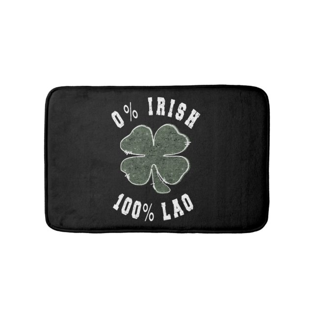 0 Irish 100 Loa Shamrock Bath Mat (Front)