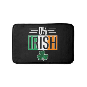 0 Irish St Patricks Day Irish Zero Percent Shmaroc Bath Mat